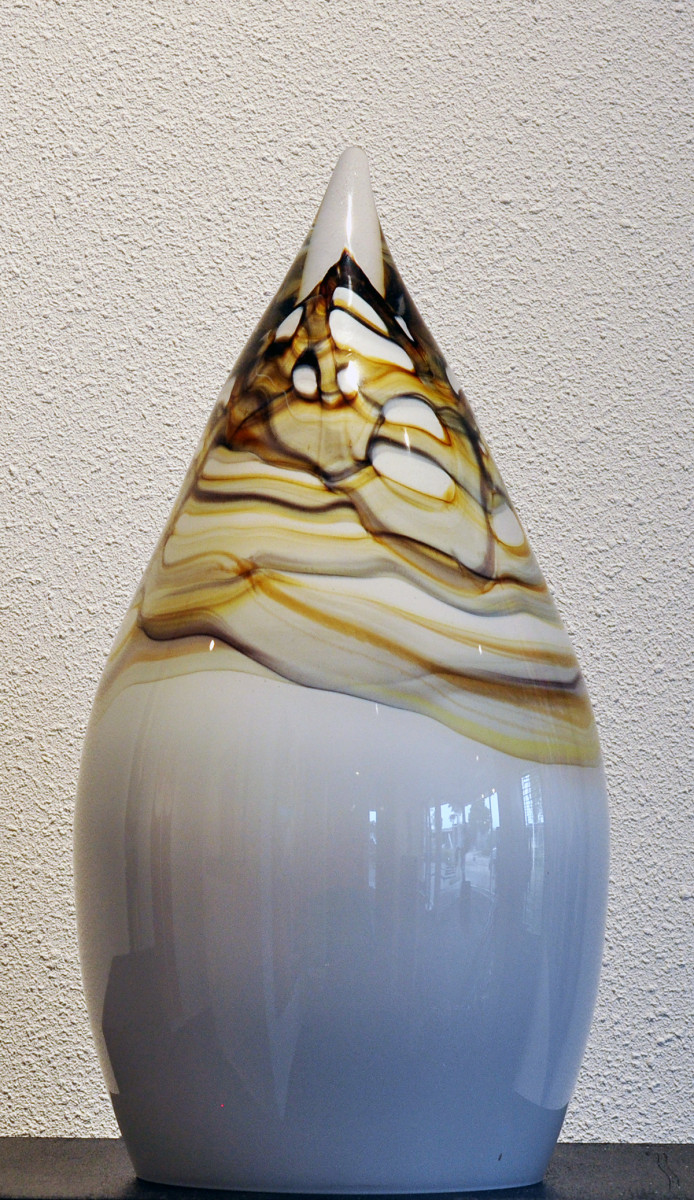 Earth, casper lamp, wit-bruin-grijs, small